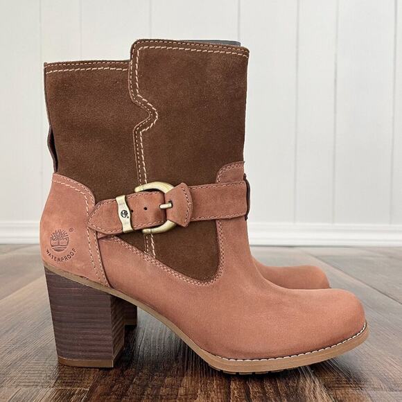 Timberland Earthkeepers Rudston Mid Waterproof Boot Pull On Buckle Size 8 Brown - Picture 16 of 16